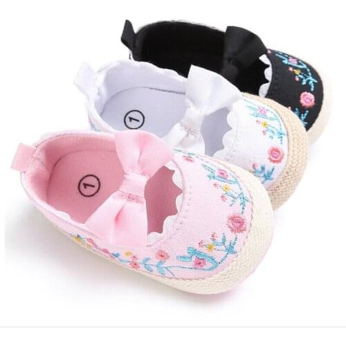 New 0-18 Months Summer Citgeett Newborn Infant Baby Girl Bowknot Shoes Sneaker Anti-Slip Soft Sole Prewalker Casual Style