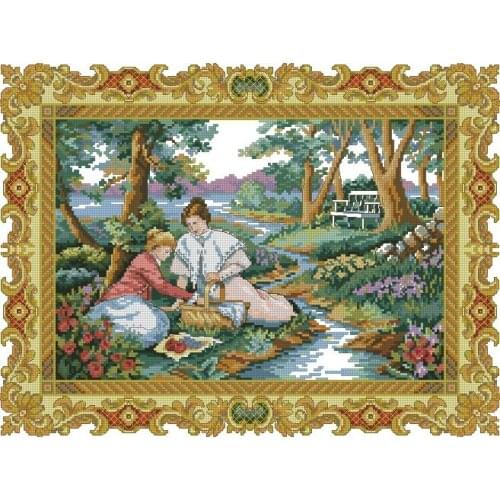 Top new Embroidery Counted Cross Stitch Kits Needlework - Crafts 14 ct DMC DIY Arts Handmade Decor -Spring 2