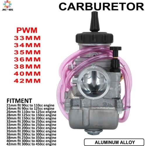 Motorcycle For PWK Carburetor Carburador 33 34 35 36 38 40 42MM Universal For Dirt Bike Scooter ATV Quad Racing Moto Dirt Bike