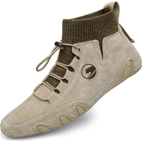 Spring and Autumn Breathable Mens Casual Shoes Brand Outdoor Octopus High-top Mens Casual Sneakers Shoes