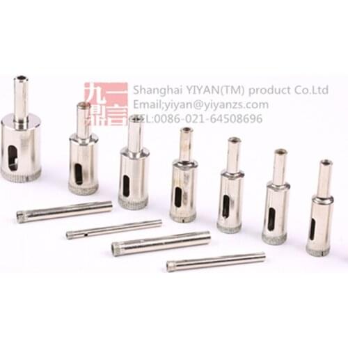 FREE SHIPPING 11pcs diamond drill bit set 4mm-16mm diamond tools hole saw use for glass marble tiles granite