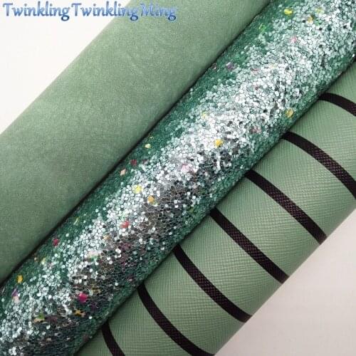 Glitter Fabric, NUBUCK Synthetic Leather, Stripes Faux Fabric Sheets For Bow A4 21x29CM Twinkling Ming XM010B