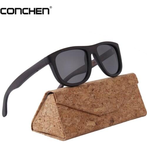 CONCHEN High Quality Polarized Handmade Wooden Sunglasses Men and Women Bamboo Luxury Sun glasses