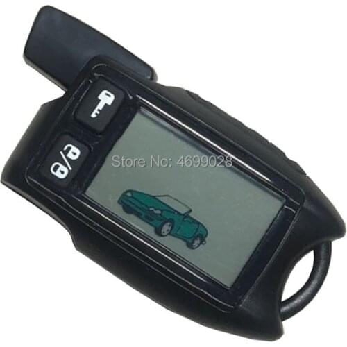 TW-9.5 LCD Remote Control Keychain for Russian Version Tomahawk 9.5 9.9 two way car alarm system Fob Chain Key chain Fob