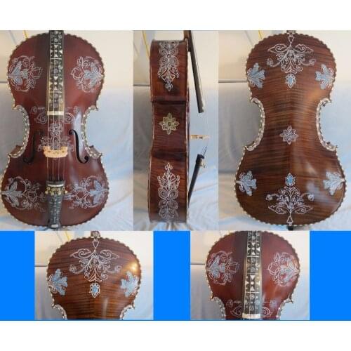 Deluxe fancy Norwegian fiddle cello 4/4,huge and powerful sound