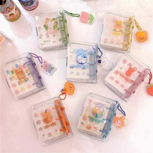 Cartoon Animal Series Notebook and Journals Korean Spiral Ring Planner Organizer Notebook Transparent DIY Weekly Notepad Cute