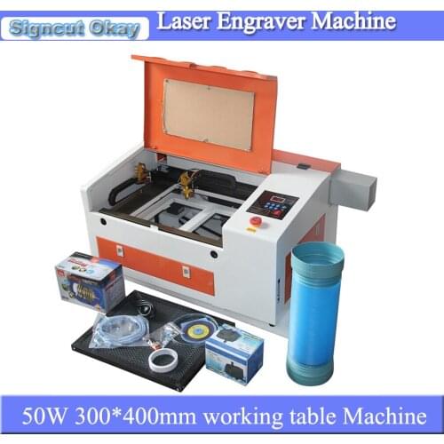 High quality 110V/220V portable mini laser engraving machine CO2 laser engraver cutting machine 3040 with stepper motor