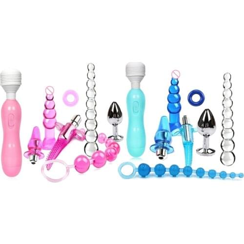 Adult Sex Product Kit BDSM Slave Bandage Flirt GamesDildo Vibrator & Anal Plugs Sex Toys For Couples