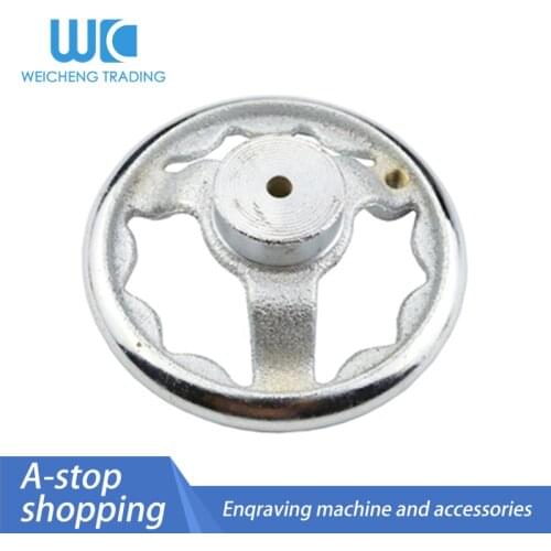 1pc 3/4/5/6 inch Black for Lathe Milling Machine 3D CNC Spoon Hand Wheel Bakelite Round Wheel for 70 100 118 143mm