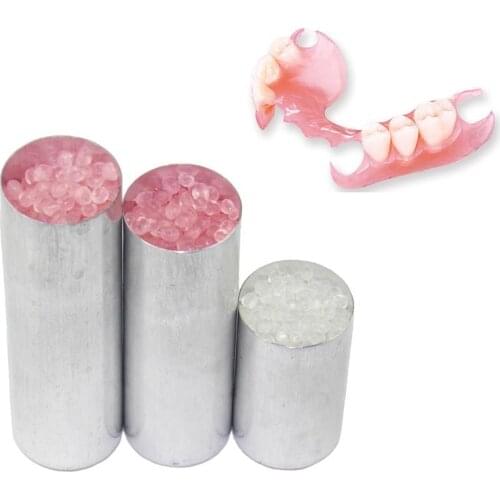 100pcs Dental Lab Materials OD22mm Dental Empty Aluminum Cartridges Tubes With Cover for Dentures Partial Teeth