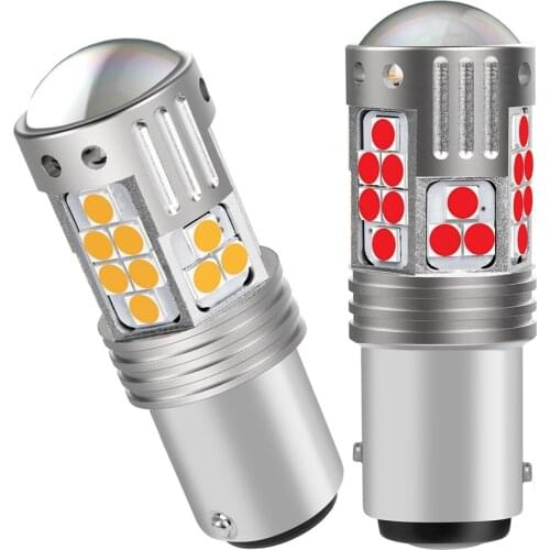 2Pcs New 1157 BAY15D P21/5W Super Bright 3030 LED Car Tail Brake Bulb Turn Signals Auto Rear Parking Lamp Daytime Running Lights