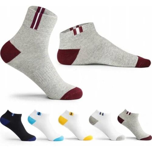 5Pairs Men Socks Business Cotton Socks Winter Autumn Men Quality Breathable Male Crew Socks Casual Ankle Socks EU39-45 Meias