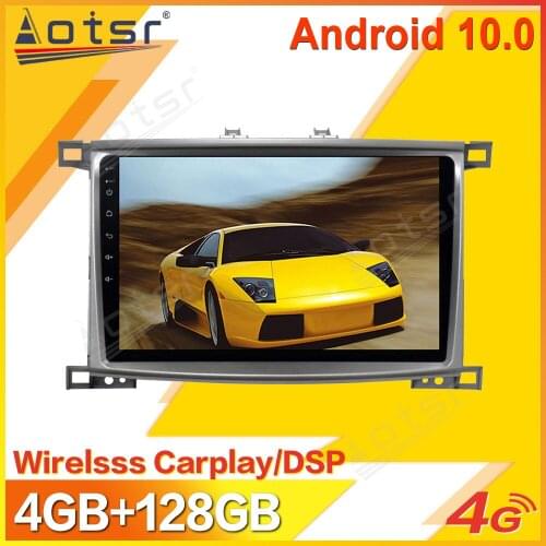 Android Car Multimedia Stereo Player For Toyota Land Cruiser LC100 2002-2017 Tape Radio Recorder Video GPS Navi Head Unit 2 Din