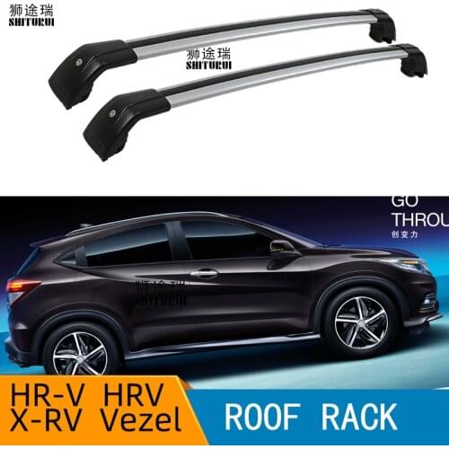 Roof bars For Honda HR-V HRV X-RV Vezel Flush rails 2017-2020 SUV Aluminum Alloy Side Bars Cross Rails Roof Rack Luggage
