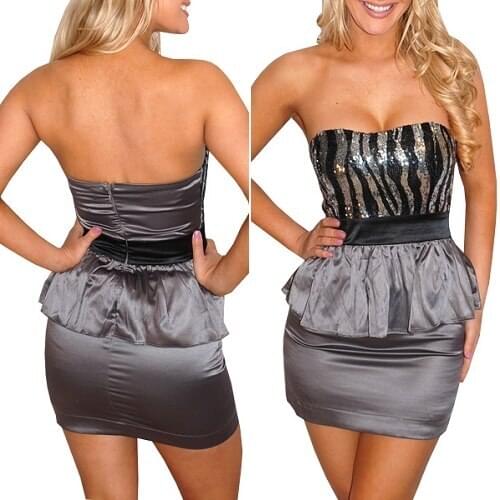 Free Shipping for Sexy Lady Clubwear 3S9596 Festive Women Party Dress Sexy peplum dress