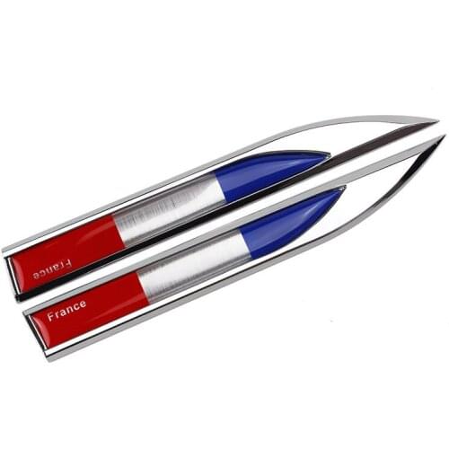 Car Side Stickers for French Flag Logo Badge Emblem Door Decals for BMW E46 E90 Audi a3 Toyota Peugeot 206 Mercedes Car Styling