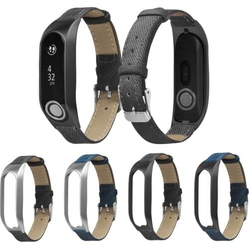 Bracelet for Tomtom Touch Denim Fabric Wrist Strap for Tomtom Touch Replacement Band Wristband Correa with Metal Case