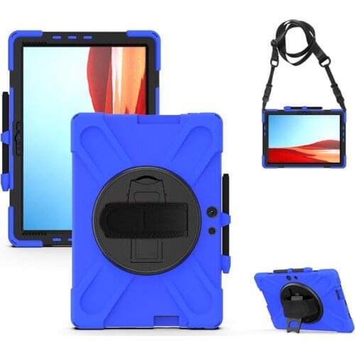 Case For Microsoft Surface Pro X 13 Inch 2019 Heavy Duty Rugged Protection Cover with Kickstand Hand+Neck Strap