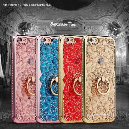For Samsung Galaxy A70 A50 A30 A9 A7 A8 A6 2018 S10 Note 10 Case Stand Holder 3D Diamond Silicone Cover For iPhone 11 XR 7 Case
