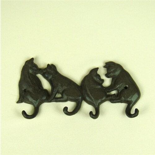 Cast Iron Piggy Hat Cook Wall Mounted Metal Pig Key Organizer Hardware Fitting Decor Handicraft Ornament Utensil Accessories