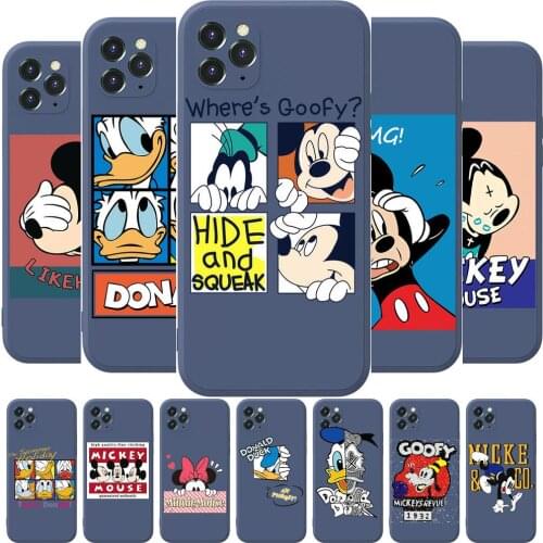 Disney Anime Phone Case cover For iphone 12 Pro Max 11 8 7 6 S XR PLUS X XS SE 2020 mini cell shell Sapphire blue