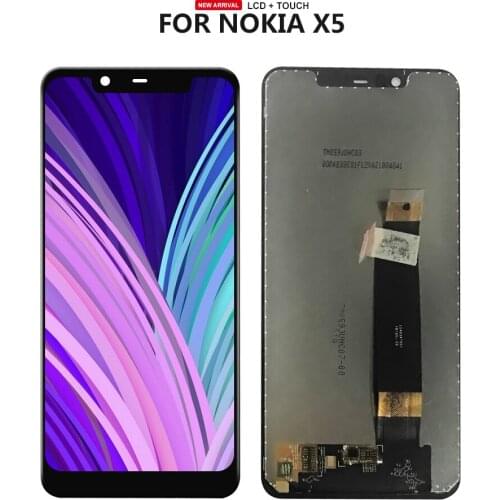 For Nokia X5 5.1 Plus LCD TA-1102 TA-1105 TA-1108 TA-1109 TA-1112 TA-1120 TA-1199 LCD Display Digitizer Touch Screen Assembly