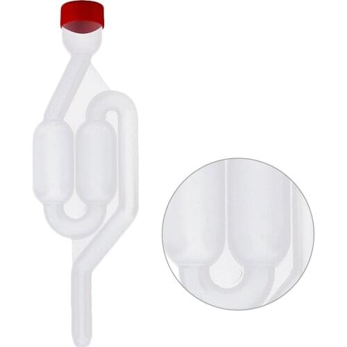 Homebrew Wine Exhaust Valve Fermentation Air Lock Plastic One-Way Exhaust Water Seal Valve Honey White Wine Beer Tool Airlock