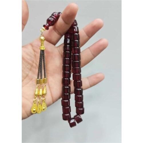 Islamic Tasbih Muslim Rosary Beads 33 Prayer Rosary For Men Bracelet For Men Accessory amber oltu amber stone Handmade Turkey