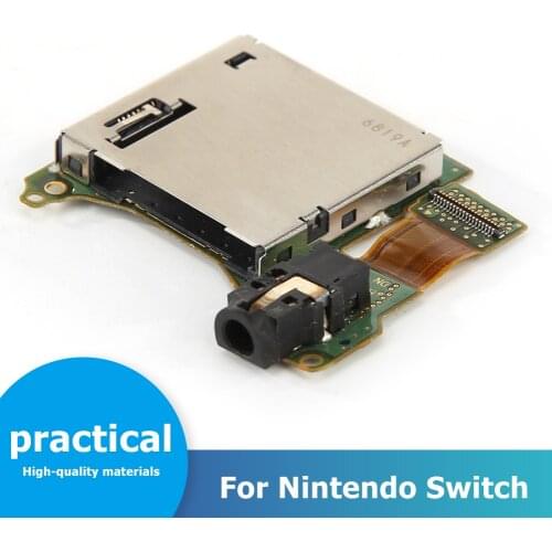 Cartridge Card Slot Game Reader Trays Headphone Jacks Board Dustproof Portable Carrying Decor for Nintendo Switch Game Repair
