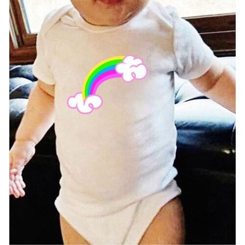 Rainbow Onesie Kids' Things Toddler Jumpsuits Baby Boy Clothing Cotton Romper for Babies Winter Printing Newborn Girl Outfit