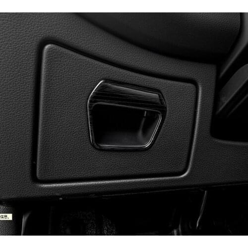 For 19 Audi new A6L central control driver storage box decorative panel C8 interior modification stainless steel Sequin frame