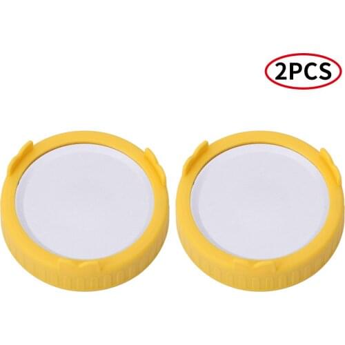 2 86mm Inner Diameter Mason Jars Screen Lids Eco-friendly Plastic Sprouting Caps Split-Type Sprouts Canning Covers Kitchen Tools
