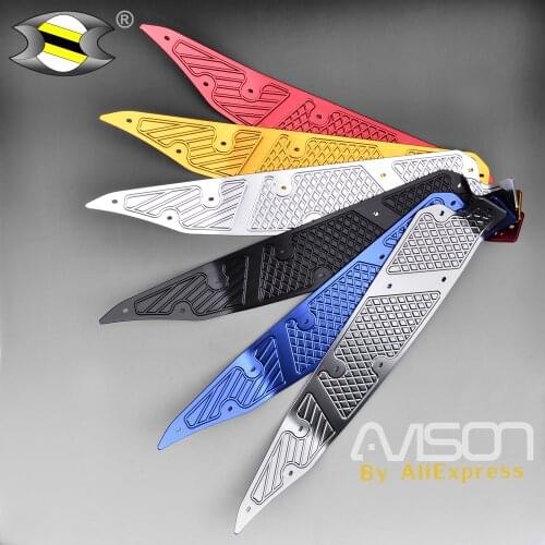 Modified CNC Motorcycle Aluminum Foot Mats Footrest Footpads Pedal Plate For PCX 125 155 2017 2018