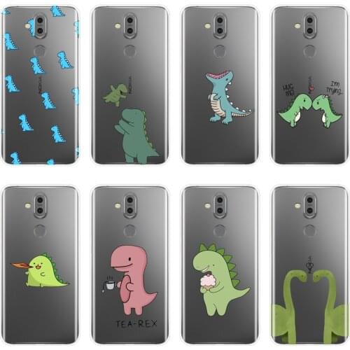 Case For Nokia 2.1 3.1 5.1 6.1 7.1 Kawaii Dinosaurs Girl Silicone Soft Back Cover For Nokia 7.1 6.1 5.1 3.1 2.1 Plus Phone Case