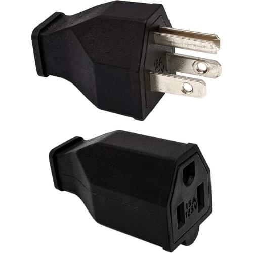 NEMA 5-15R Receptacle US DIY Rewireable Grounding female Power Plug 250V-15A