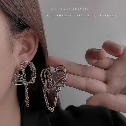 2021 New Luxury Trendy Heart-shaped Tassel Pendant Earrings for Women Fashion Ladies Banquet Birthday Jewelry Gifts