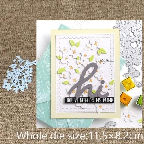 New Design Craft Metal stencil mold Cutting Dies Flower cluster background scrapbook die cuts Album Paper Card Craft Embossing