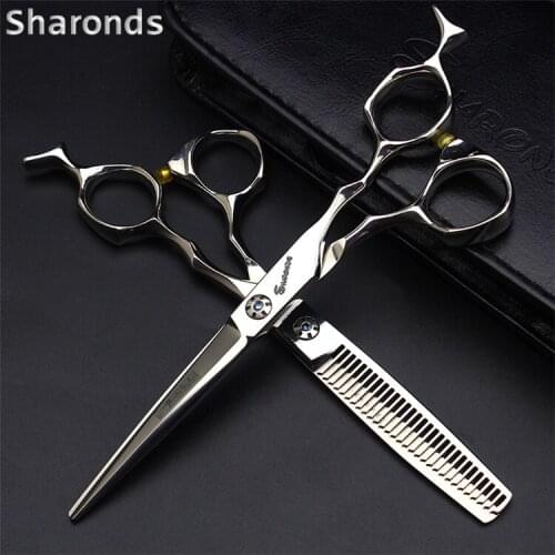 The Dog Hair Dedicated Beauty Scissors dao tao zhuang Pet Shop Dedicated ping jian 6 Inch toothed scissors Bearing Pet Scissors