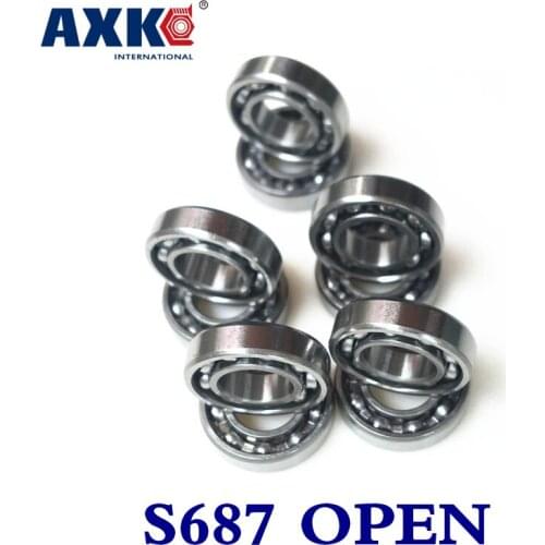 2021 Real Rodamientos Thrust Bearing Free Shipping 50 Pcs Open Type S687 S687z A5 S687zz W4 2rs Cb A7 Bearings 7x14x3.5 Mm Ball