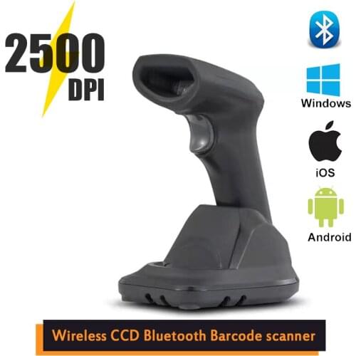 Bluetoth Wireless Barcode Scanner 1D Bar Code Reader,for Win7/8/10 MAC OS,Linux Computer System ,for IOS Android