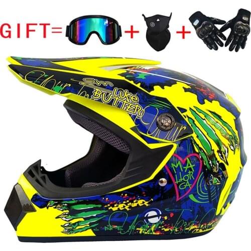 Super Light Helmet Motorcycle Racing Bicycle Helmet Cartoon Children ATV Dirt bike Downhill MTB DH cross Helmet capacetes