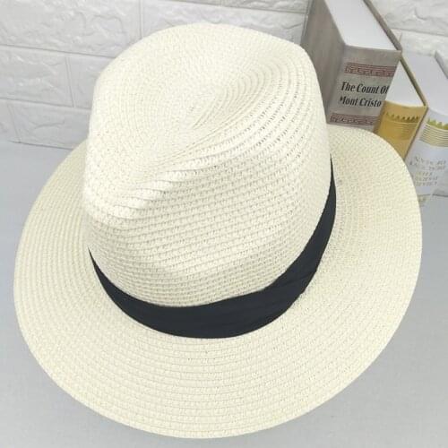 Summer Hat Mens Straw Sun Shade Beach Cool Breathable Hats Lovers Jazz Fashion Female Sun Protection Holiday Visor Caps H156