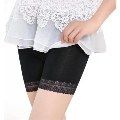 Women Lace Safety Short Pants Summer Under Skirt Shorts Seamless underwear boxer ladies Panties Shorts Knickers Female CP
