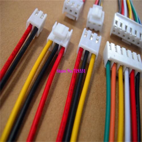10pcs Micro Mini VH 3.96mm Female Conncector with Cable 2p 3p 4p 5p 6p