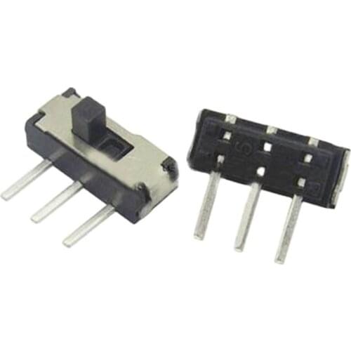 50pcs MSK-12D19 1P2T 3pins 2 positions mini switch slide switches toggle button SMD PCB DPDT SMT vertical wholesale