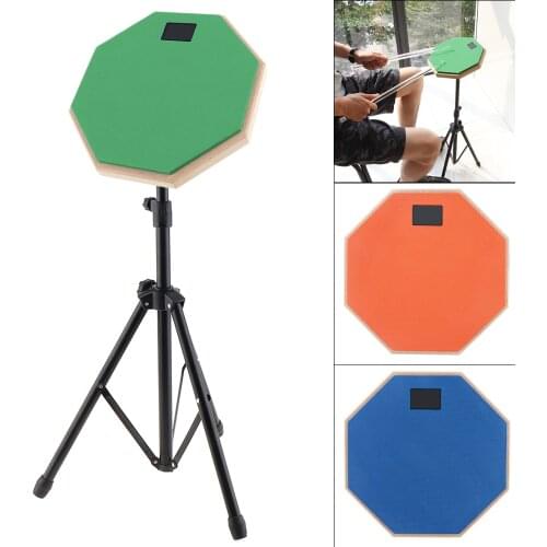 New 8 Inch Rubber Wooden Dumb Drum Practice Training Drum Pad for Jazz Drums Exercise with 3 Colors Optional