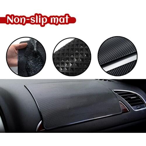 Car Dashboard Sticky Anti-Slip PVC Mat Auto Non-Slip Sticky Gel Pad For Phone Sunglasses Holder Car Styling Interior 27x15CM