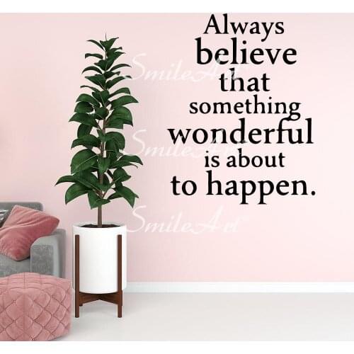 Beauty Phrases Wall Sticker Pvc Removable For Living Room Bedroom Vinyl Mural Decal