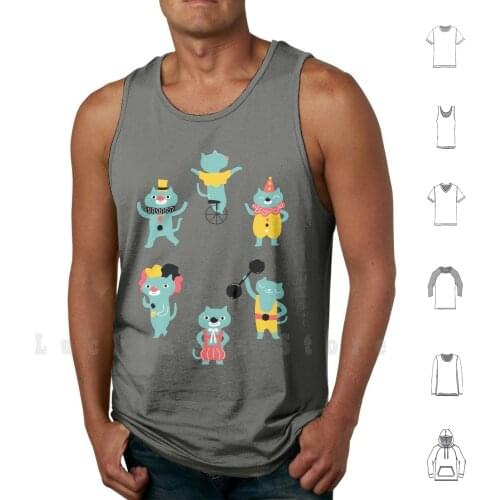 Cats Performers tank tops vest sleeveless Cat Cats Kitty Kitten Purr Meow Kittens Kittie Animals Animal Pet Cute Funny