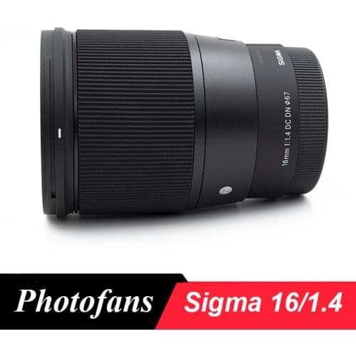 Sigma 16 / 1.4 Lens 16mm f1.4 DC DN Contemporary Lens for Sony E-mount Cameras, Black A6500 A6300 A6000 A5100 A5000